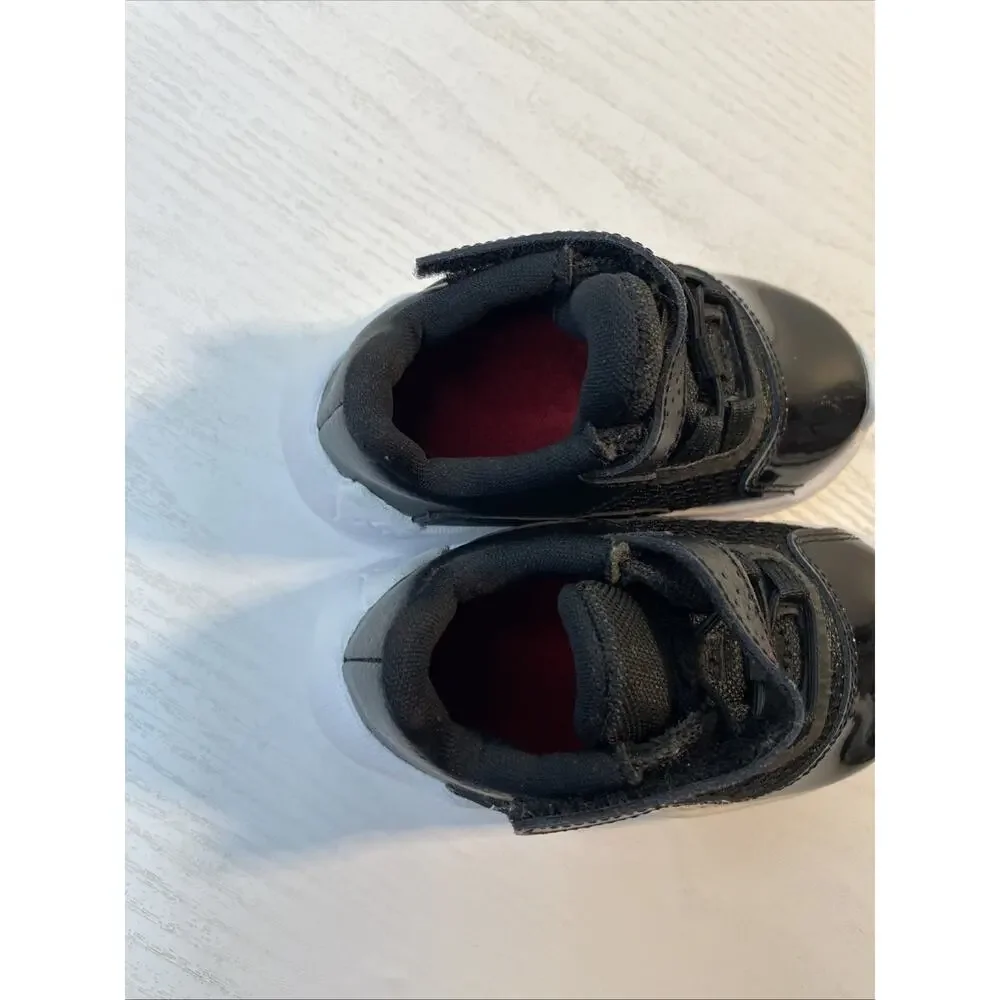 Nike Jordan 11 CMFT Low Shoes Toddler 6C Black Patent Leather Strap CZ0906-005